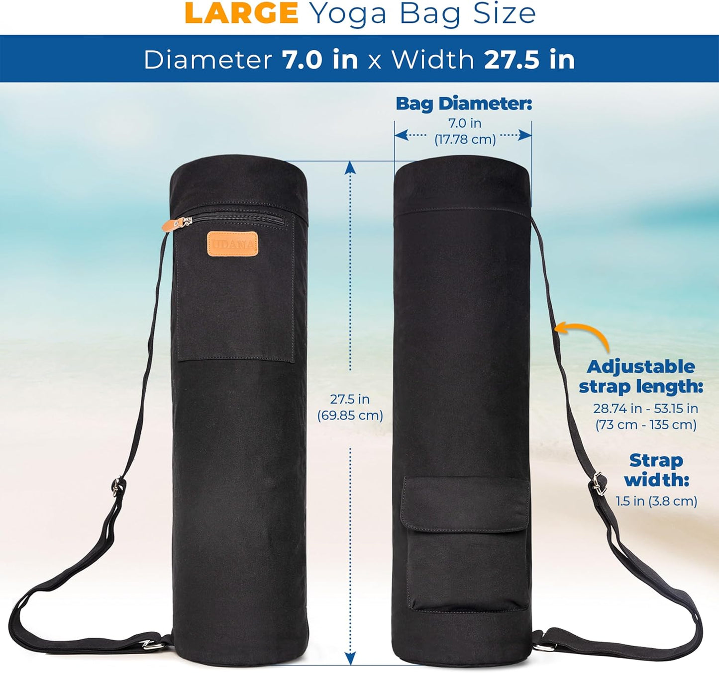 Turquoise Yoga Mat Bag – Large, Stylish & Versatile Yoga Mat Carrier