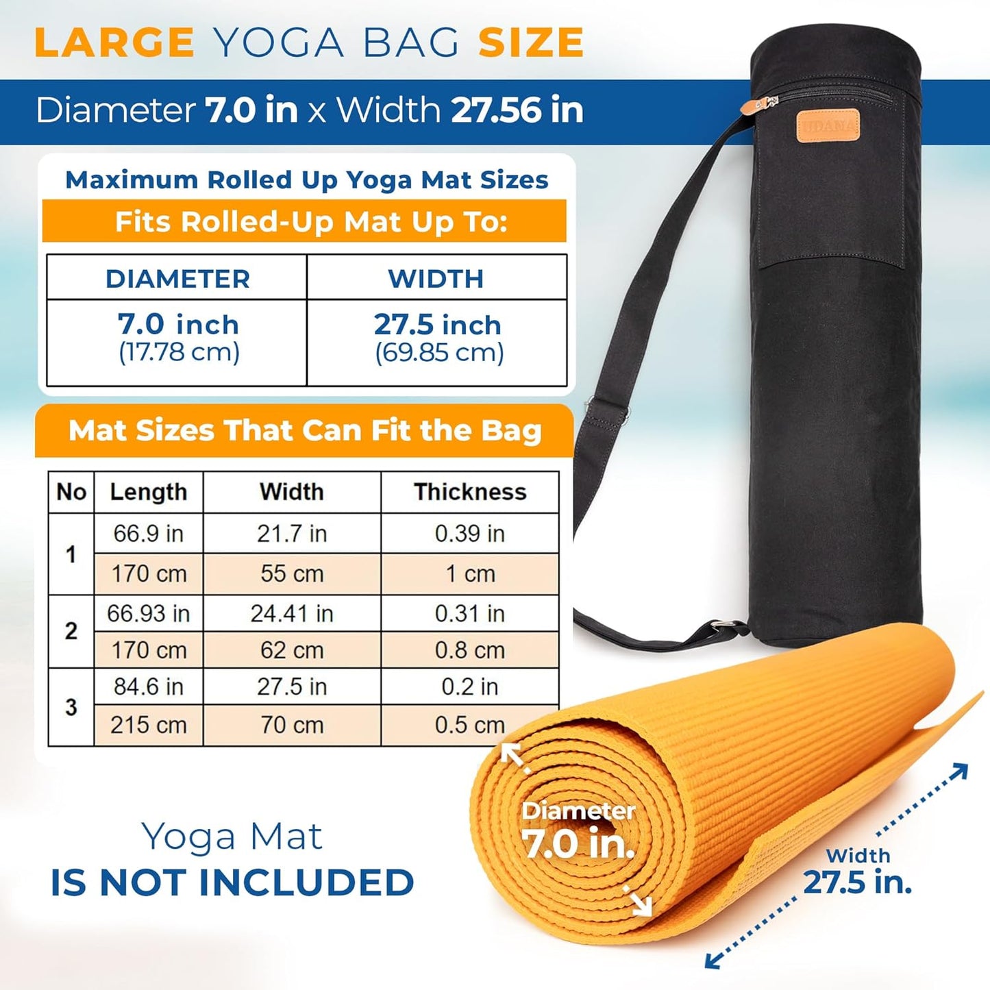 Turquoise Yoga Mat Bag – Large, Stylish & Versatile Yoga Mat Carrier