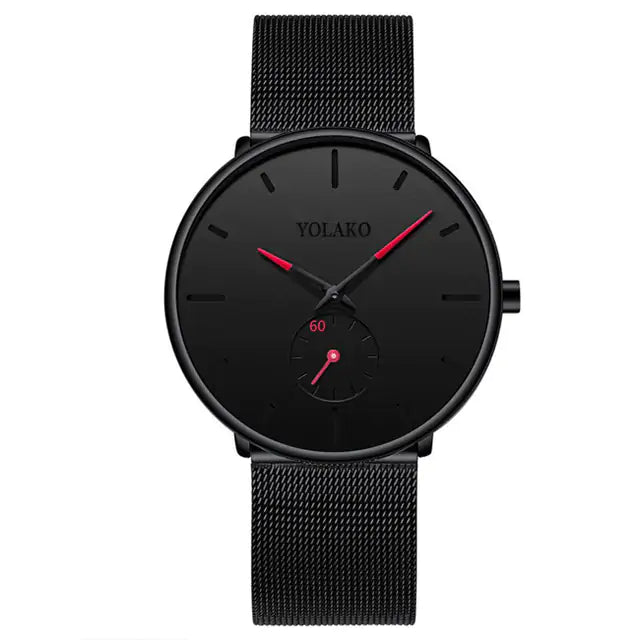 Leather Band or Stainless Mesh Watch: Sleek Sophistication for the Modern Man