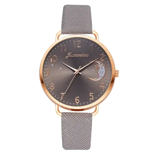 Unveil Timeless Elegance with the Moon Bracelet & Watch Set