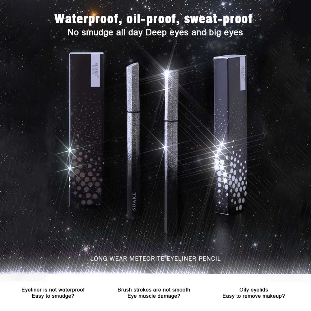 Starry Sky Waterproof Eyeliner – Precision Felt Tip with Long-Lasting, Smudge-Proof Formula (13.6cm / 5.35in)
