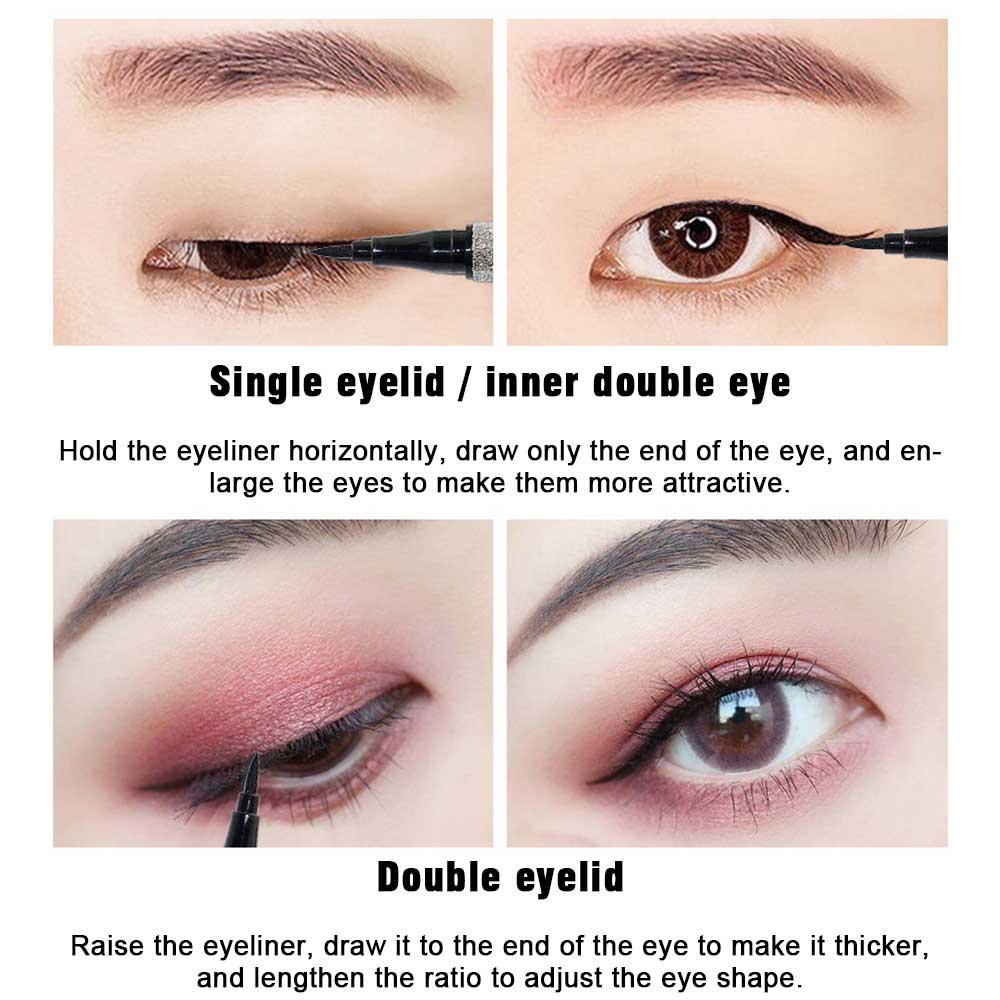 Starry Sky Waterproof Eyeliner – Precision Felt Tip with Long-Lasting, Smudge-Proof Formula (13.6cm / 5.35in)