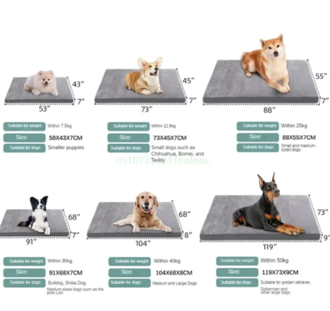 Orthopedic Memory Foam Dog Bed – Washable, Crate-Friendly Lounger for All Sizes