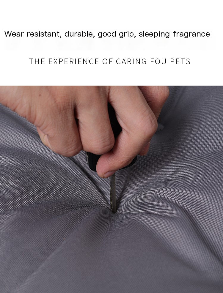 All-Season Waterproof Anti-Bite Dog Bed – Oxford Cloth Pet Mat with Non-Slip Base