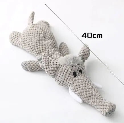 Plush Cartoon Puppy Dog Toys – Soft Chew Toys with Built-In Sound for Play and Cuddles