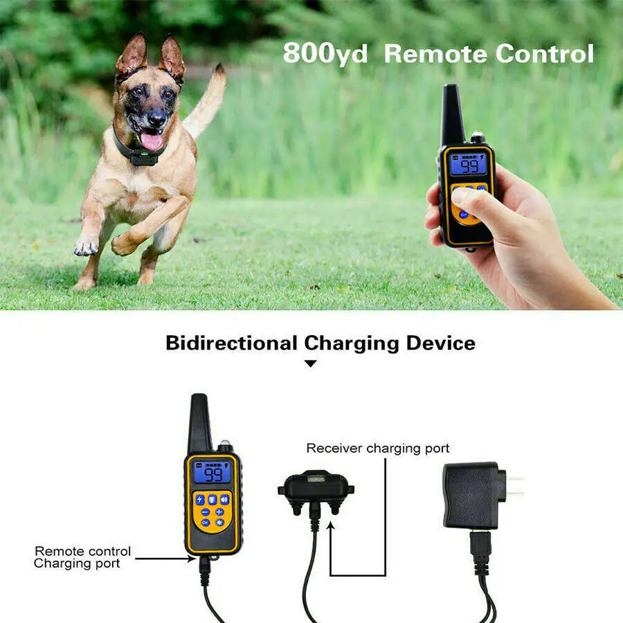 2700 FT Remote Dog Shock Training Collar – Waterproof, Rechargeable, Multi-Mode Pet Trainer for One Dog