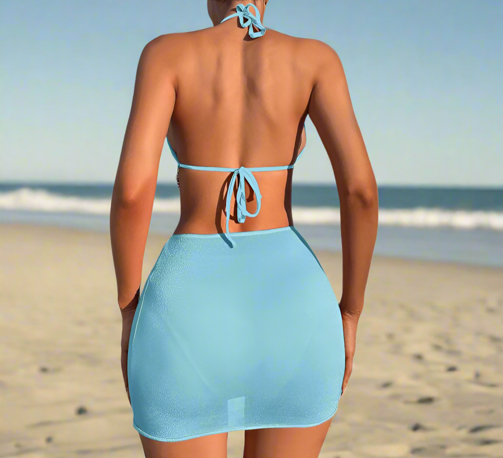 Chic & Trendy Swimwear 3-Piece Set – Stylish Comfort for Every Summer Occasion