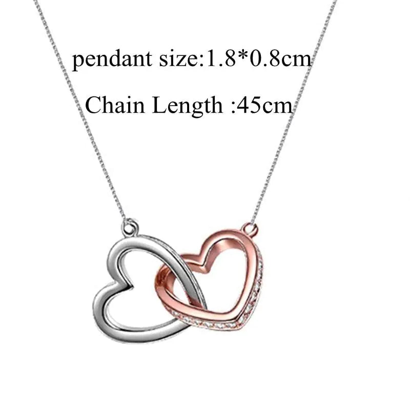 Heart Pendant Necklaces for Women by Moonfit