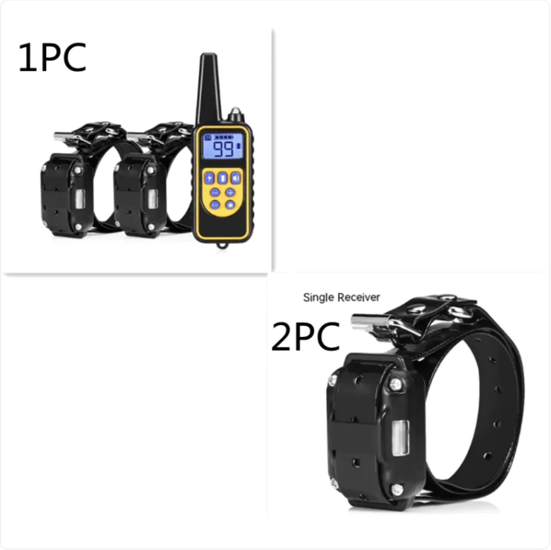 Remote Control Dog Training Collar – Multi-Dog Setup with Shock, Vibrate & Sound Modes (Various Colors)