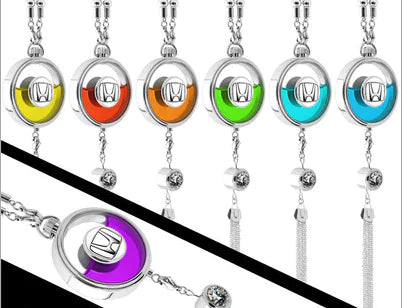Car Perfume Hanging Pendant – Luxury Alloy Fragrance Charm for High-End Vehicles