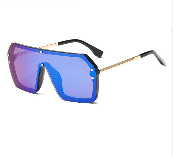 Oversized Shield Sunglasses – Unisex HD Lens Design with UV Protection (5.7" Width)