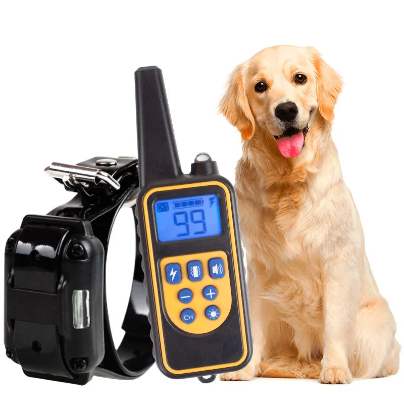 Electric Dog Training Collar – Waterproof, Long-Range, and Fully Adjustable for Effective Obedience Training