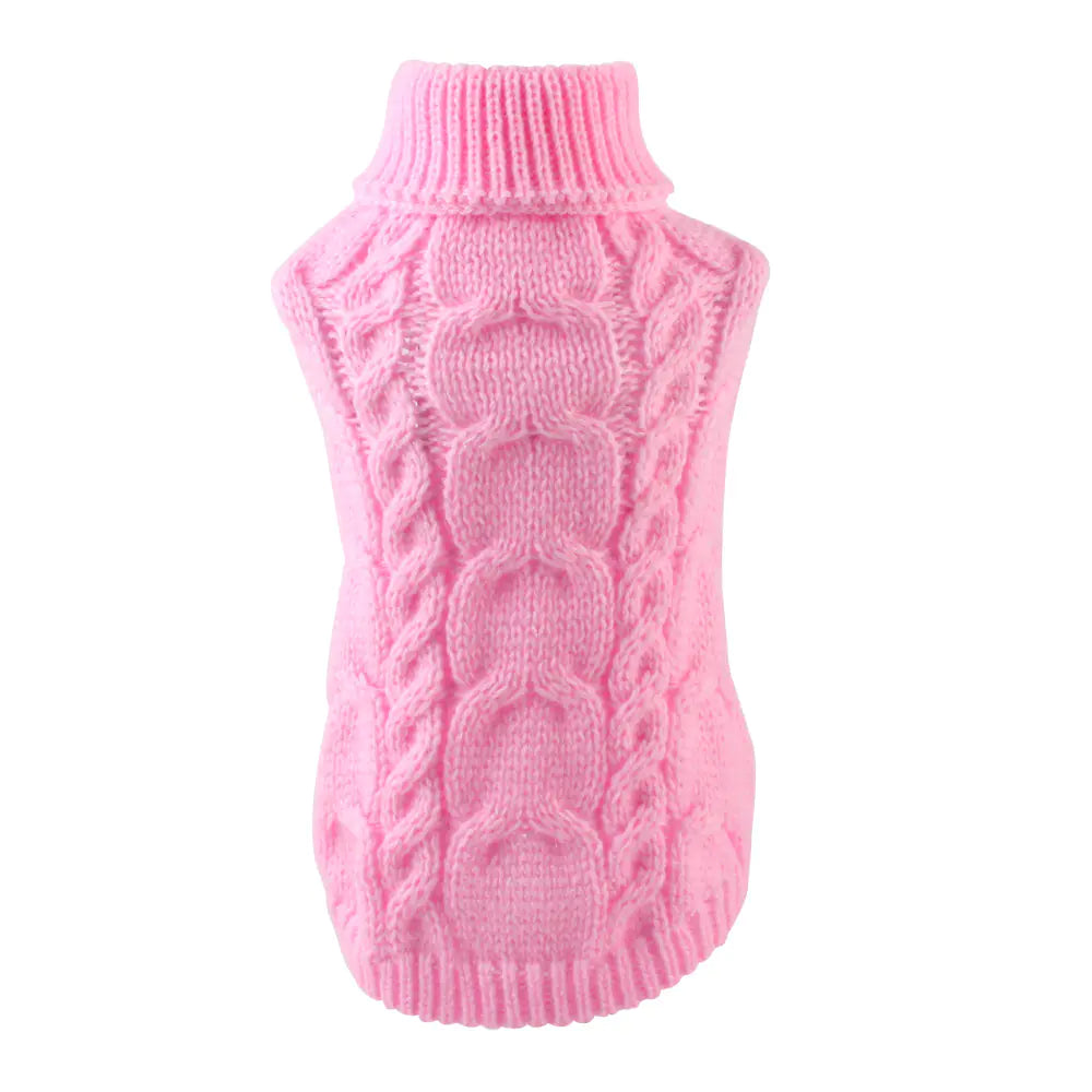 Autumn and Winter Warm Woolen Pet Clothes – Cozy Wool-Acrylic Blend Sweaters for Dogs & Cats (XS to XL Sizes)