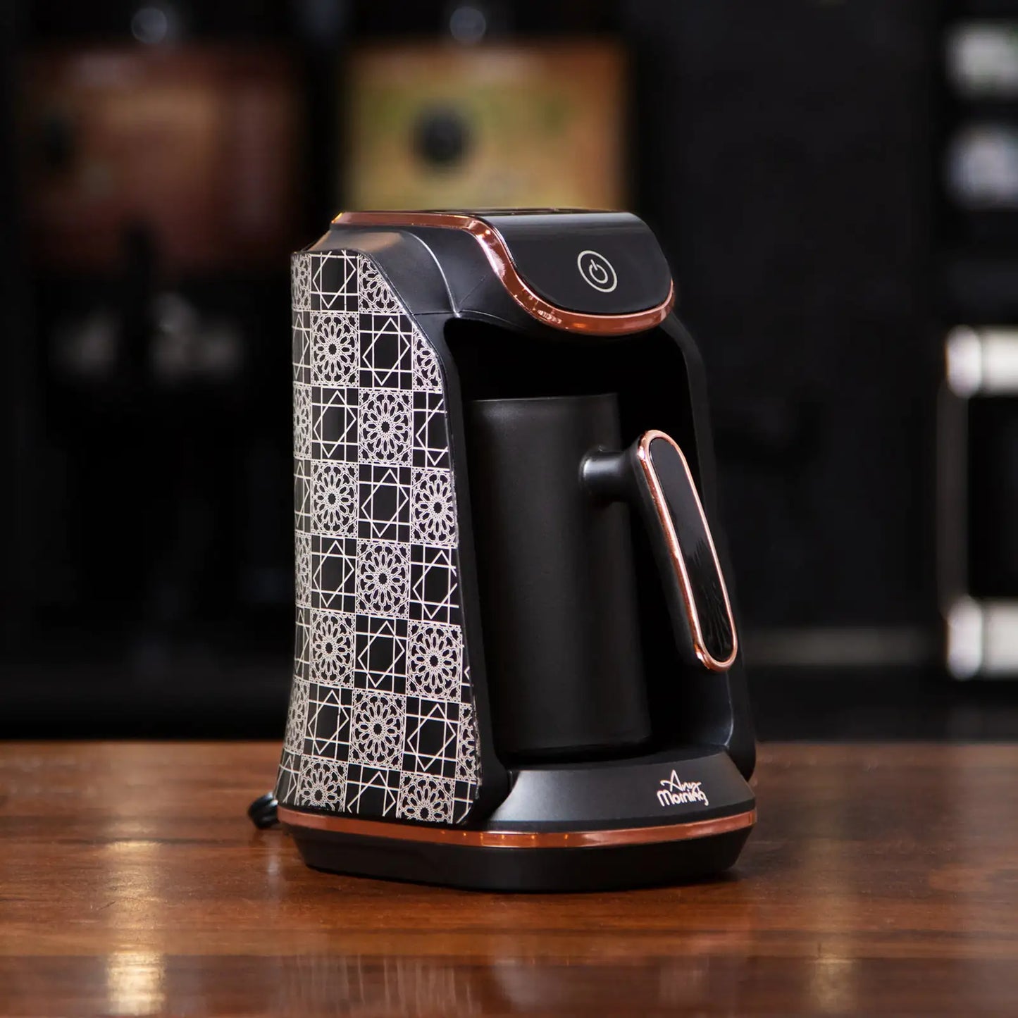Turkish Coffee Maker – Authentic Electric Turkish Coffee Machine with Auto Shut-Off & Boil Sensor (240 ml, 420W, 120V)