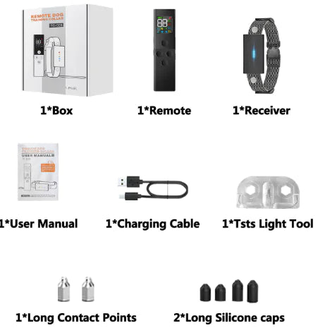 Color Screen Dog Shock Collar – Rechargeable Waterproof Trainer with 3 Modes & 800M Range