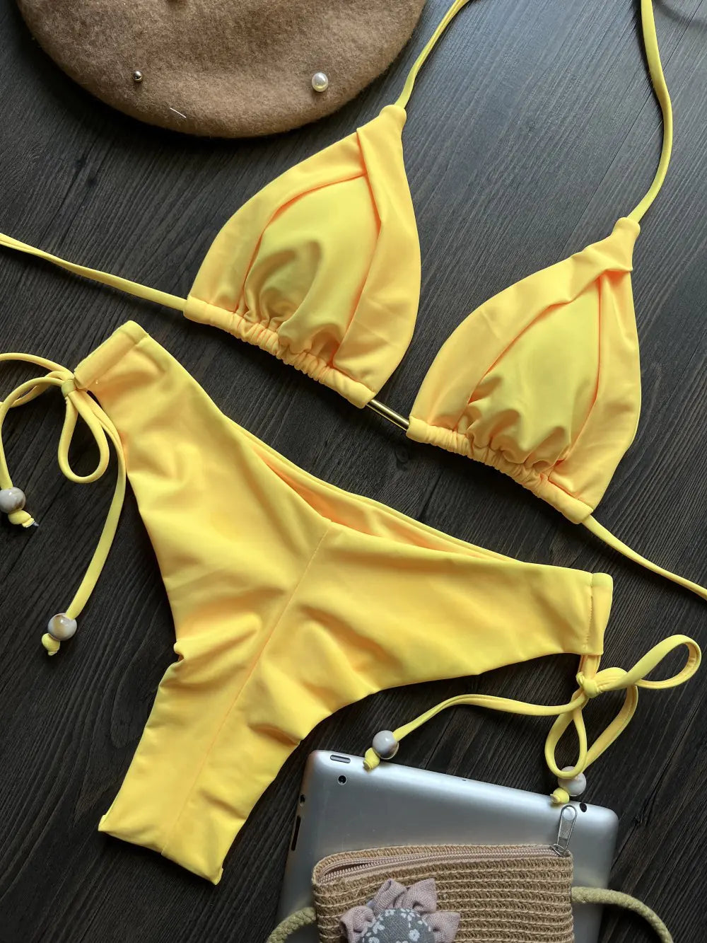 Sleek Nylon Bikini Set – Minimalist Style with Maximum Impact