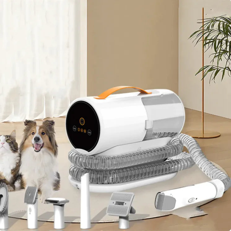 Pet Grooming Vacuum Cleaner – Low Noise 600W Suction with 2L Dust Cup & Full Grooming Kit (For Dogs & Cats)