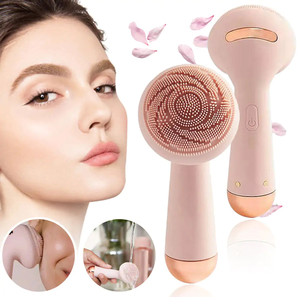 Silicone Facial Brush - Rose