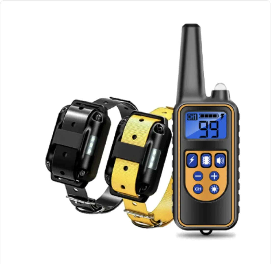 Remote Control Dog Training Collar – Multi-Dog Setup with Shock, Vibrate & Sound Modes (Various Colors)