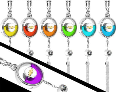 Car Perfume Hanging Pendant – Luxury Alloy Fragrance Charm for High-End Vehicles