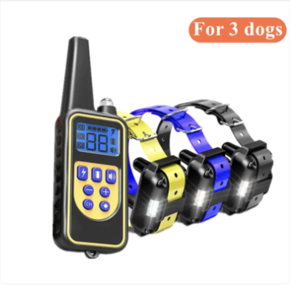 Remote Control Dog Training Collar – Multi-Dog Setup with Shock, Vibrate & Sound Modes (Various Colors)
