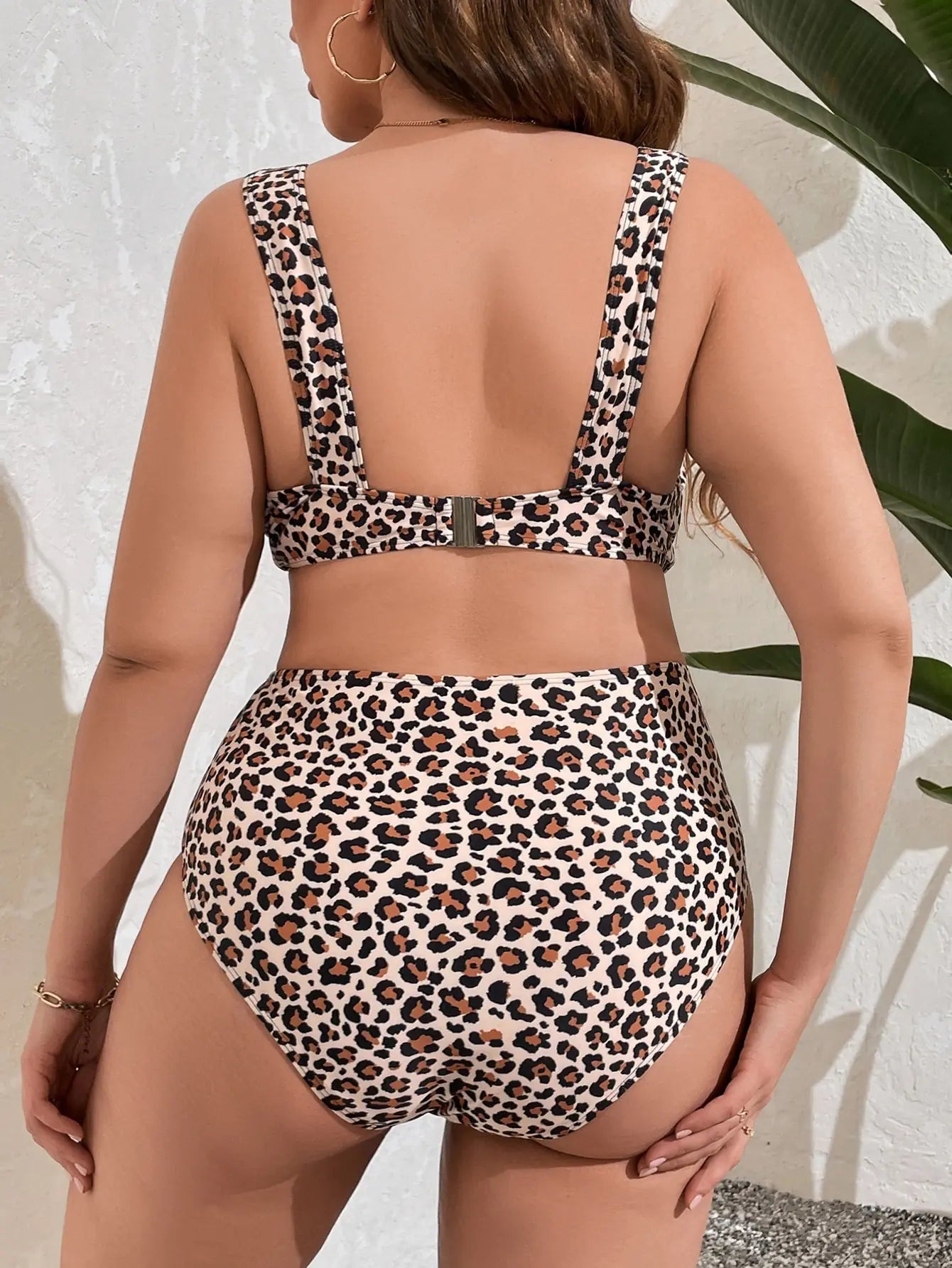 Floral Print Bikini Set – Plus Size Two-Piece Swimwear in Vibrant Summer Colors (0XL–4XL)