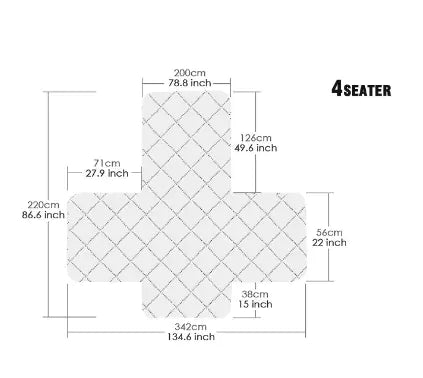 Waterproof Anti-Slip Sofa Cover – Scratch-Resistant and Easy to Clean