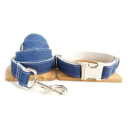 Plaid Pet Leash and Collar Set – Durable & Stylish Polyester Walking Accessory (Sizes XS–XL)