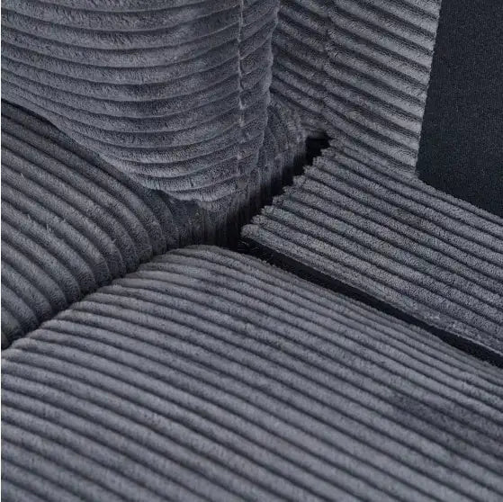 Grey Linen Sofa – Modern Upholstered Sofa for Living Room or Office