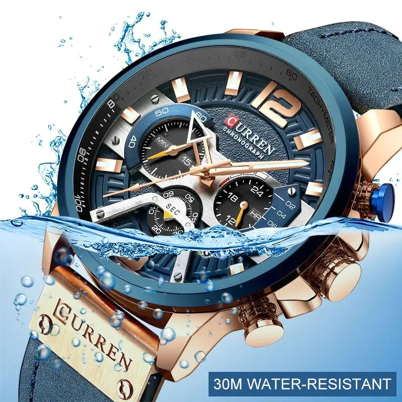 The Leather Curren Chrono Edition: Style Meets Durability