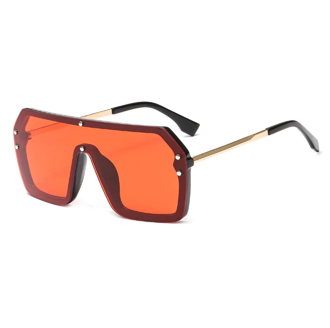 Oversized Shield Sunglasses – Unisex HD Lens Design with UV Protection (5.7" Width)
