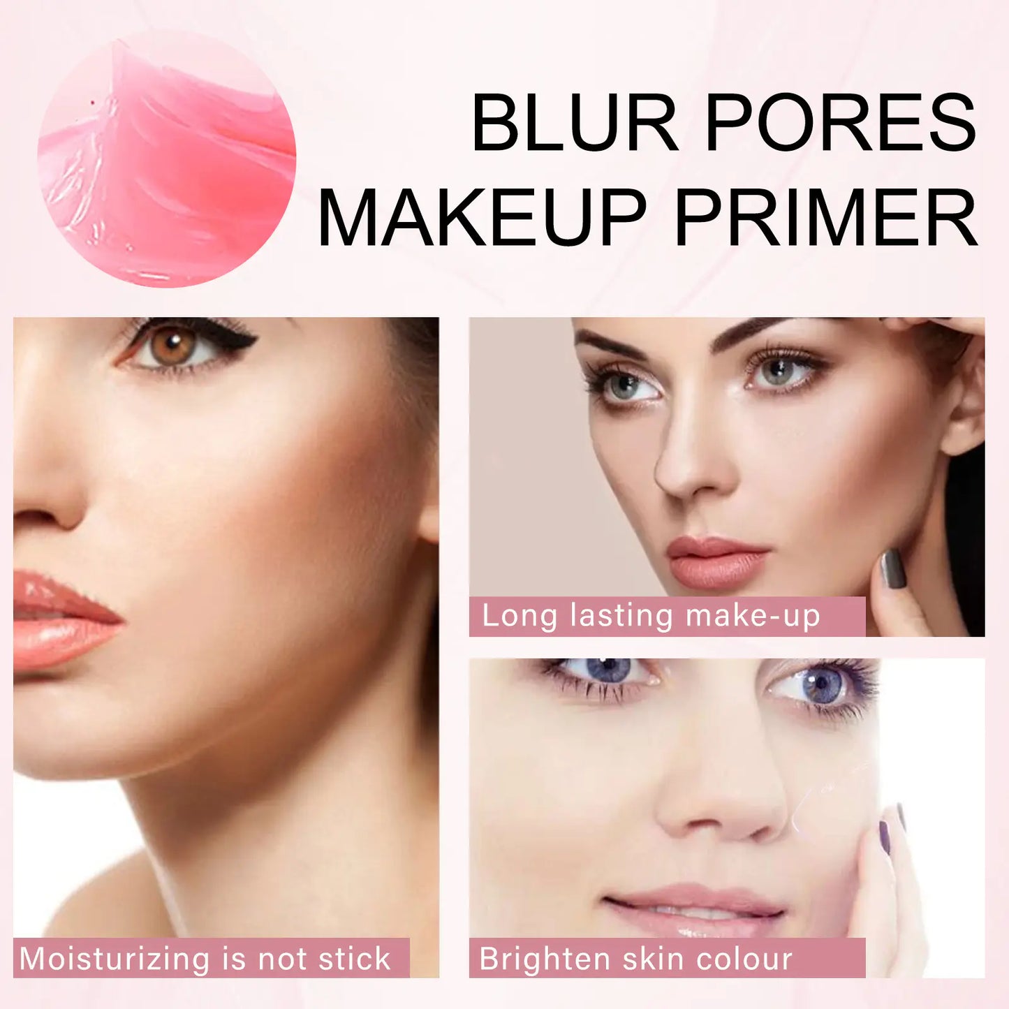 Pre Makeup Base Gel – Pore-Refining Primer for Smooth, Hydrated Skin