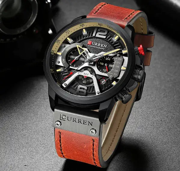 The Leather Curren Chrono Edition: Style Meets Durability