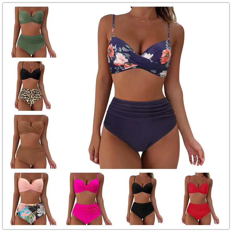 Cross-Back Sexy Bikini – Bold, Flattering Swimwear with Sleek Support (Sizes S–2XL)