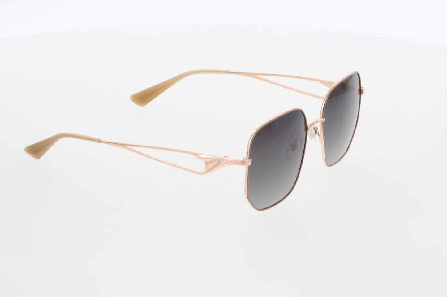 HAWK Women’s Geometric Sunglasses – Bronze Metal Frame with Green Polarized Degrade Lenses (Model HW2190) - ONLY 10 LEFT!