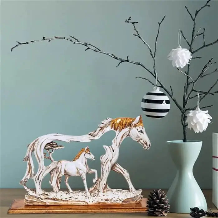 Transform Your Space with Elegance – Wild Duality Horse Sculpture