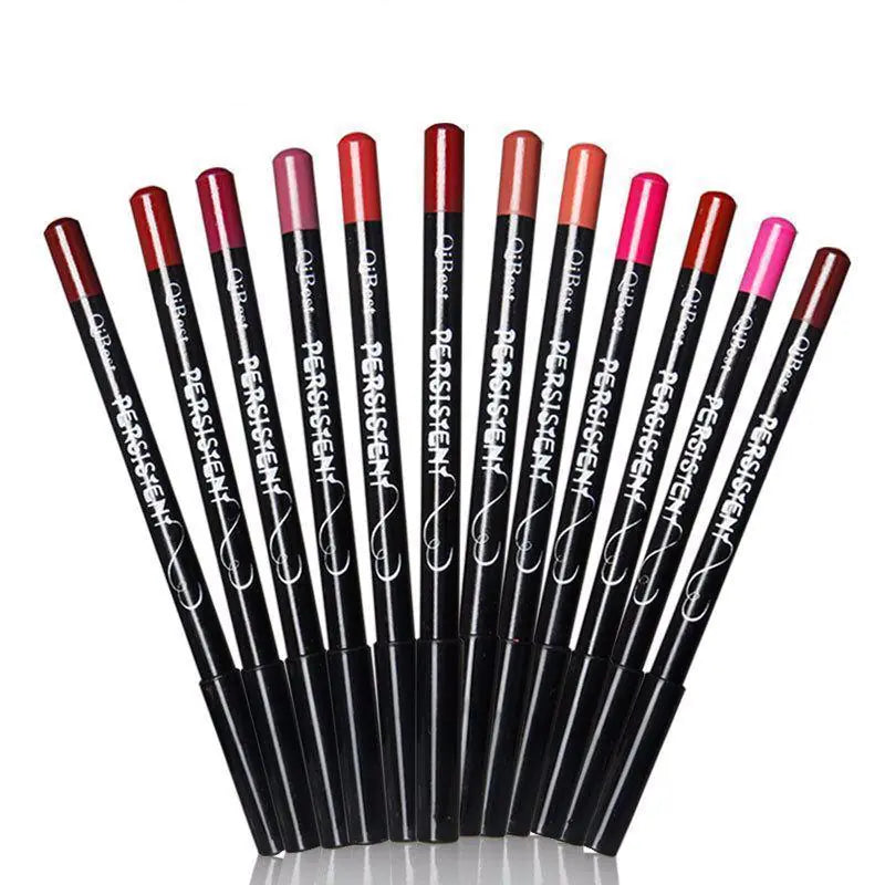 12pcs Long-Lasting Lip Liner Pencil Set