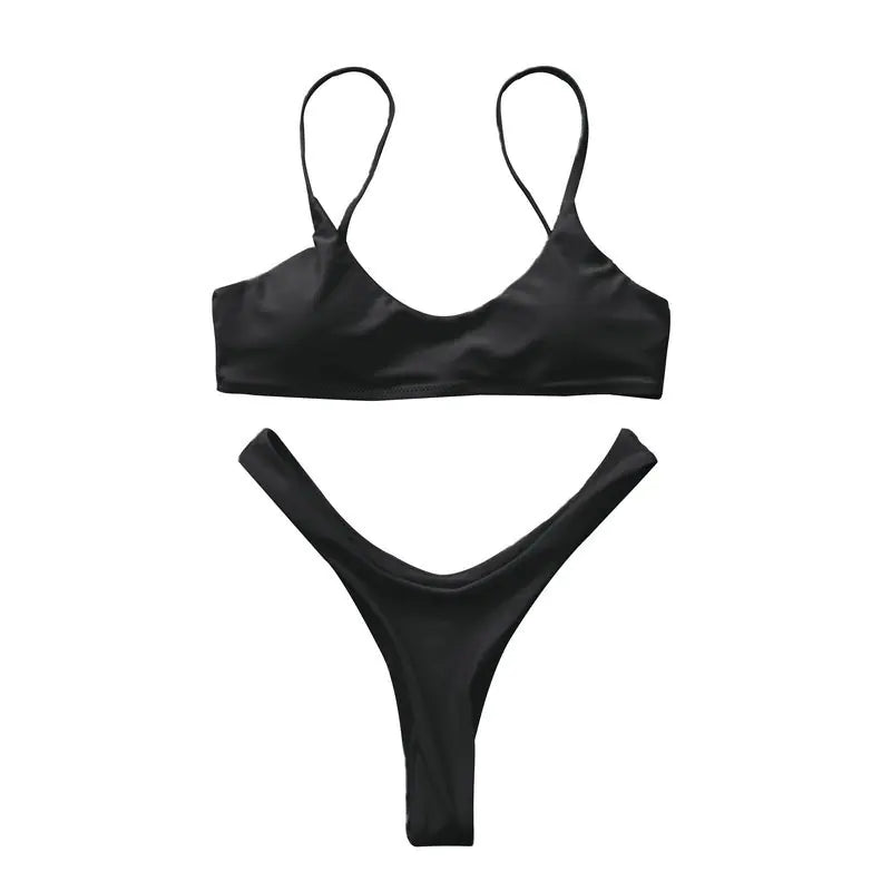 Vibrant Nylon Bikini – Lightweight, Stylish Swimwear for Bold Summer Looks (Sizes S–XL)