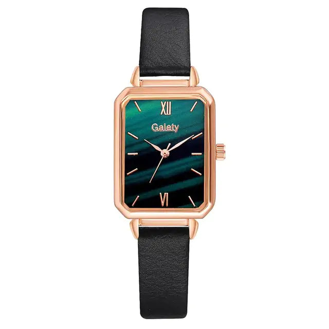 Square Quartz Watch – Minimalist Geometric Design with Precision Quartz Movement (34mm Stainless Steel Case, Scratch-Resistant, Unisex Style)