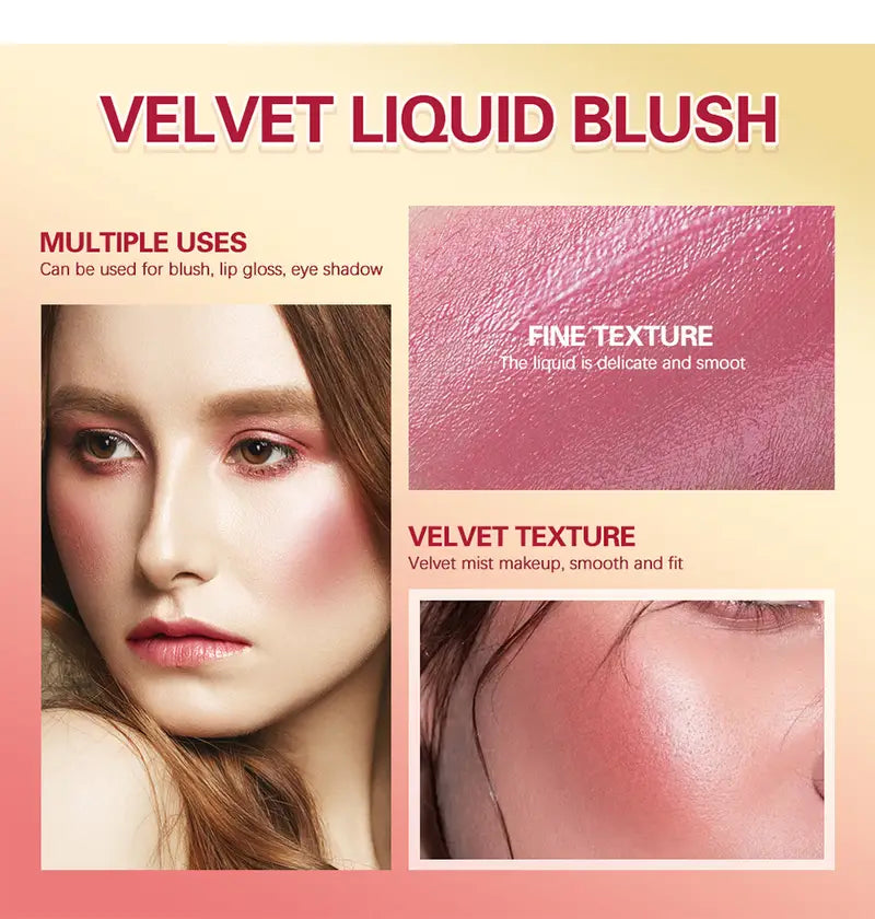 5-Color Dewy Finish Blush – Long-Lasting Radiance with Buildable Glow