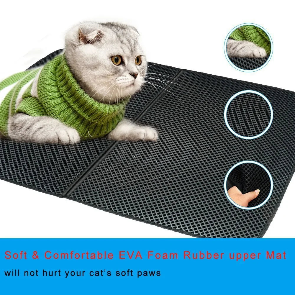 Cat Litter Mat – Dual-Layer Trap for Mess-Free Floors and Happy Paws