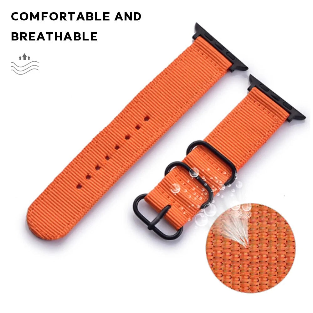 Enhance Your Apple Watch with Our Premium Nylon and Leather Watchband