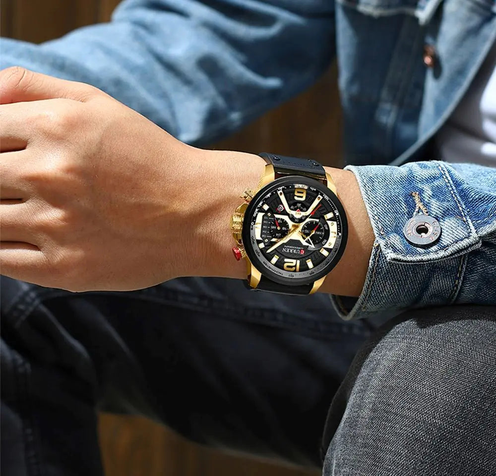 The Leather Curren Chrono Edition: Style Meets Durability