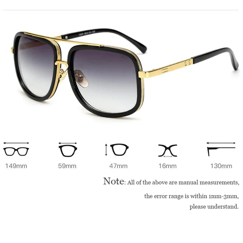 Step Up Your Style Game with Classic Oversized Men’s Sunglasses