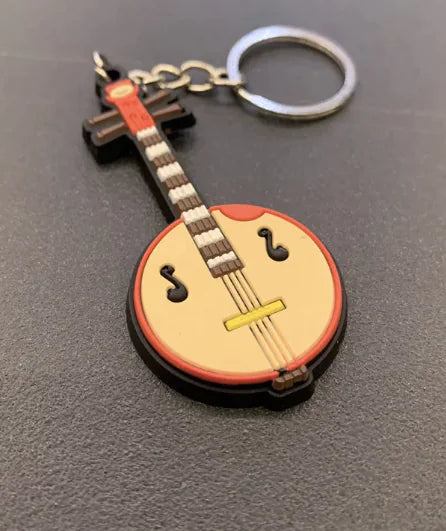 Silicone Guitar Keychain Pendant