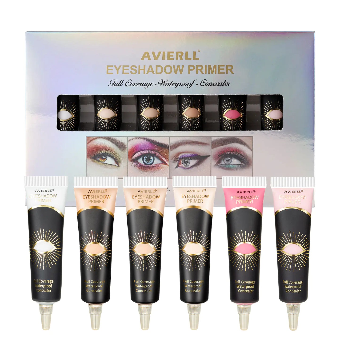 Eyeshadow Primer – Full Coverage Waterproof Concealer Base (Single or Set of 6 Shades)