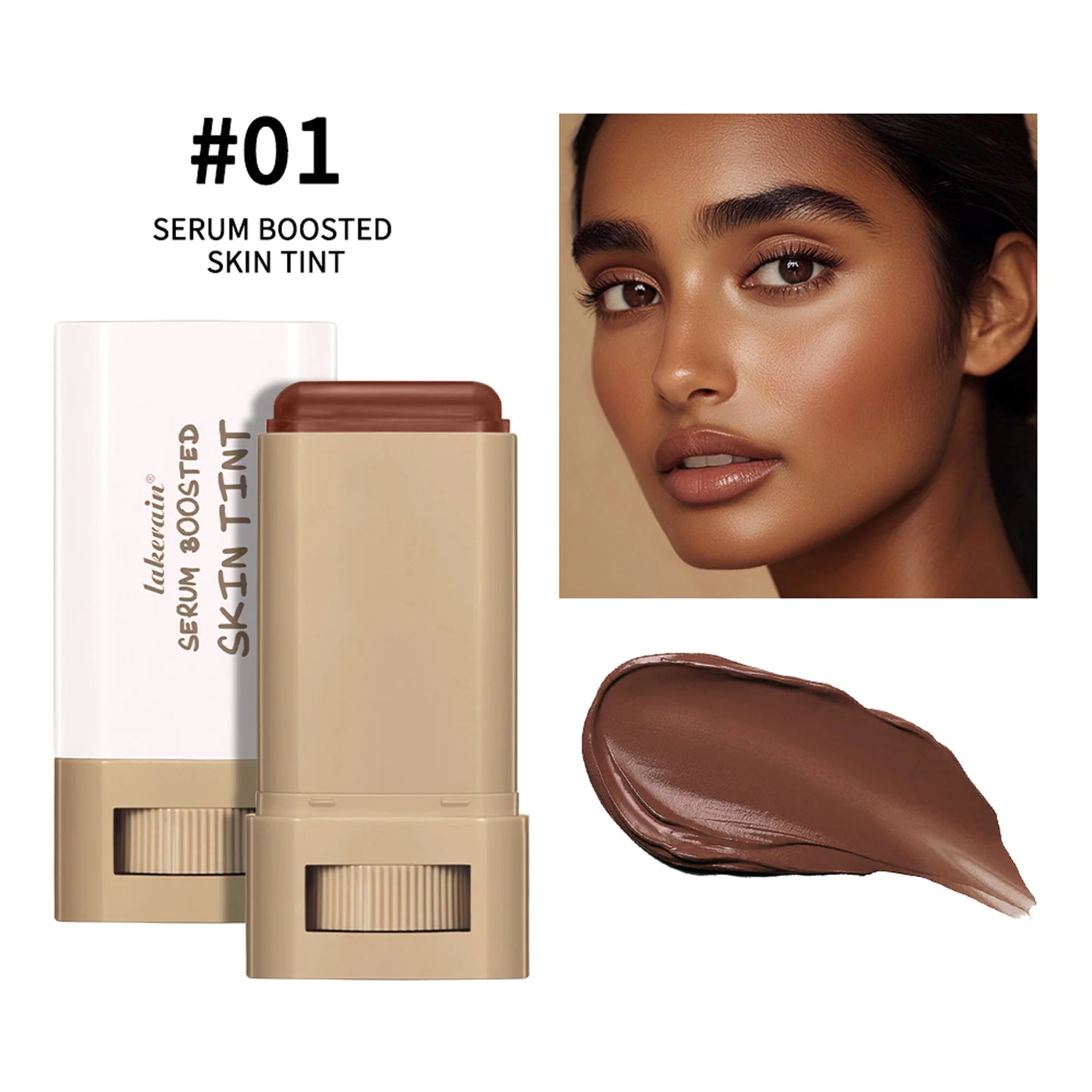 Serum Boosted Skin Tint Stick – Silky Radiant Coverage in 6 Buildable Shades