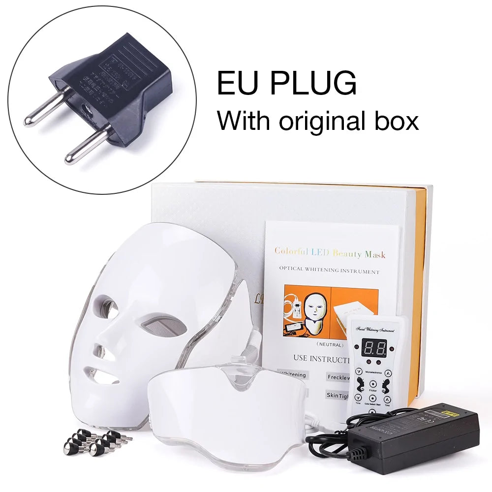 Therapy Face Mask - acne, skin firming, wrinkles, scars WITH Neck Connector