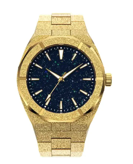 Gold Steel Sand Business Watch: Timeless Elegance for the Modern Professional