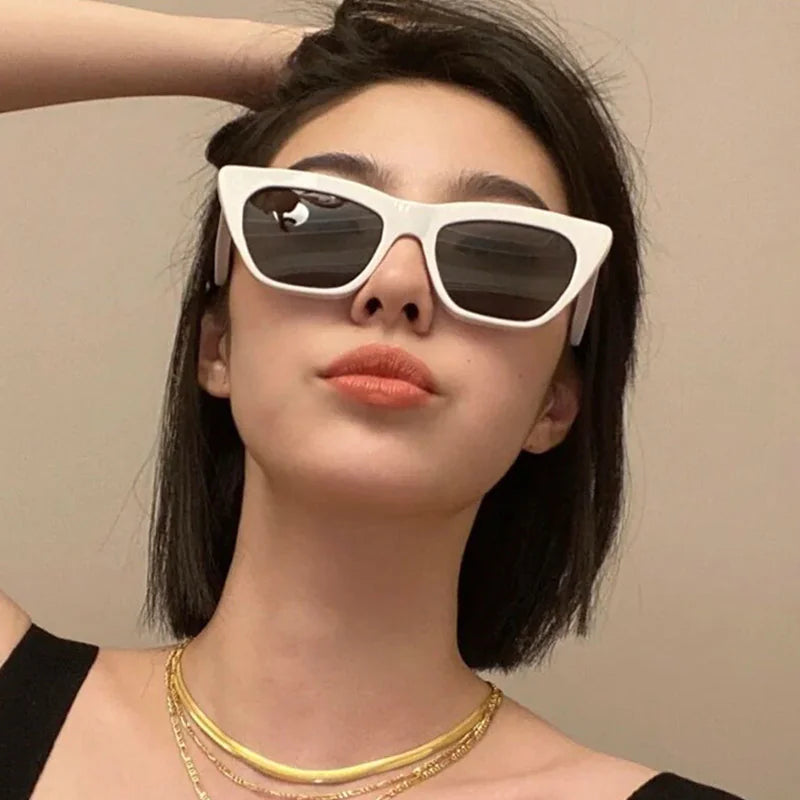 Vintage Cat Eye Square Sunglasses – Retro Chic Eyewear for a Timeless Look